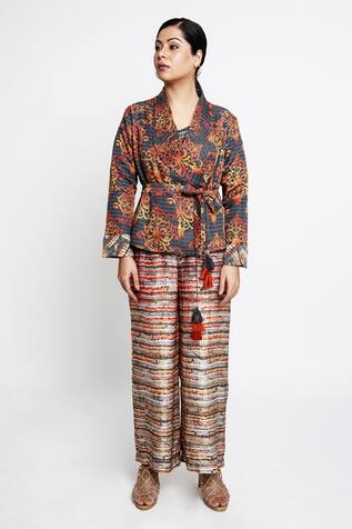 Anmol Kakad Sleeveless Jumpsuit & Blazer Set