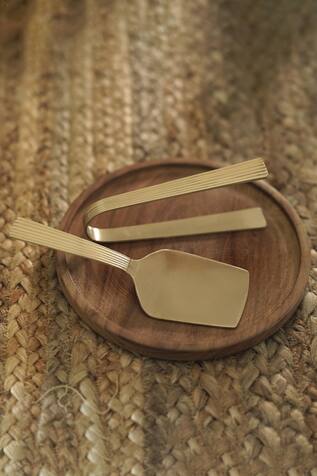 COURTYARD Darya Textured Snack Server & Tong Set