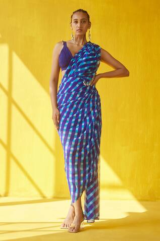 Aapro Sia Draped Skirt & Bustier Set