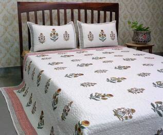CocoBee Cotton Printed Bedcover Set