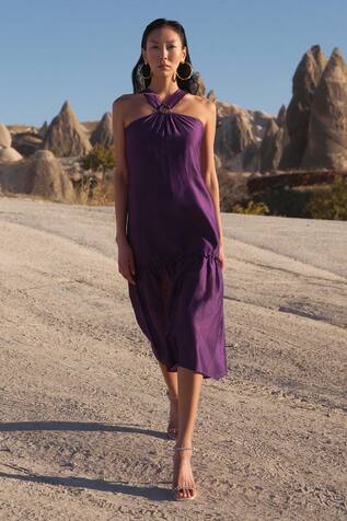 Twinkle Hanspal Norah Halter Neck Dress