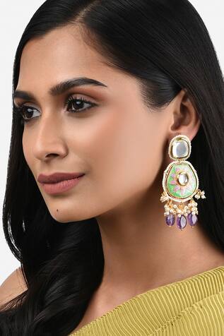 Ahaanya Floral Embellished Earrings