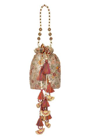Miar Designs Trisha Sequin Embroidered Potli Bag