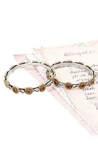 Sangeeta Boochra Isha Ruby Embellished Bracelet - Single Pc