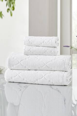Houmn Geometric Pattern Form Towel Set