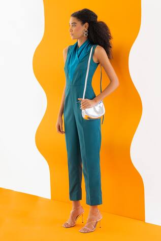 Notebook Sterling Draped Neck Jumpsuit