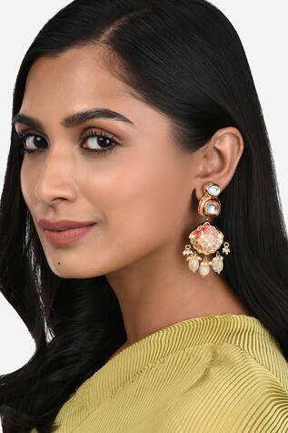 Ahaanya Polki Embellished Earrings