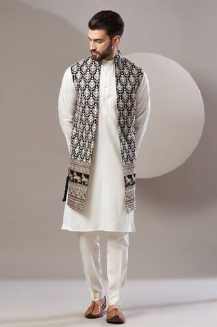 Kasbah Floral Embroidered Nehru Jacket