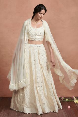Aashima Behl Embellished Mirrorwork Lehenga Set