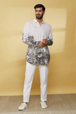 Mr. Ajay Kumar Floral Print Shirt