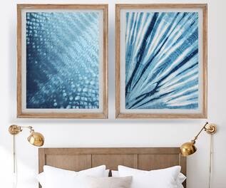 Design Gaatha Shibori Pattern Wall Art - Set of 2