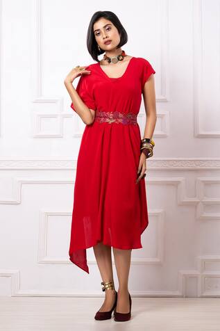 Megha Garg Asymmetric Hem Dress