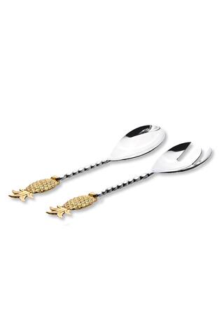 Table Manners Finding Pineapples Salad Servers - 2 Pieces