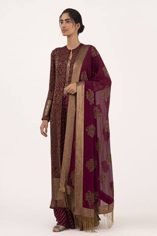 Nakul Sen Cutdana Work Jacket Palazzo Set