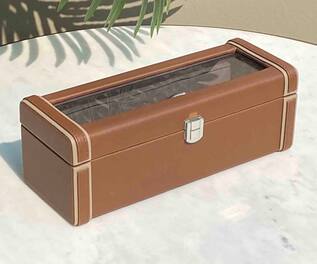 Naples Faux Leather Watch Box