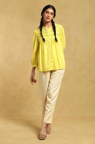 Ritu Kumar Neon Short Kurti