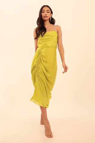 Vanshika Agarwal Emma Strappy Ruched Dress