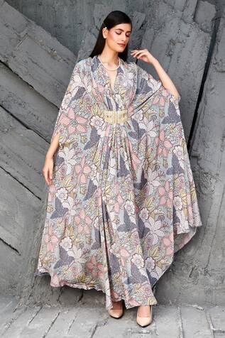 Ranian Floral Pattern Kaftan