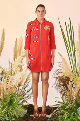 Shahin Mannan Holiday Shirt Dress