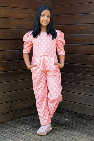 Fairies Forever Polka Dots Print Jumpsuit