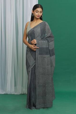 Silkwaves Cotton Striped Saree