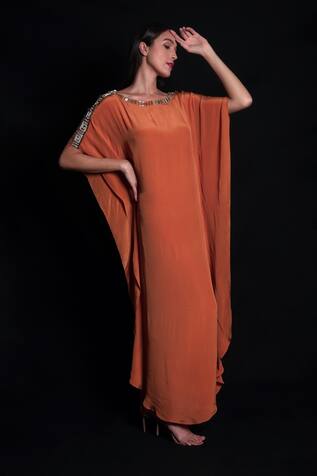 Seesa Placement Embroidered Kaftan