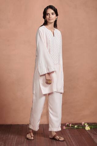 Aashima Behl Embroidered Yoke Kurta & Pant Set