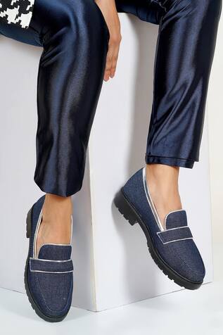 Sole House Denim Round Toe Loafers