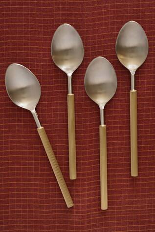 COURTYARD Dariya Textured Table Spoons 4 Pcs Set