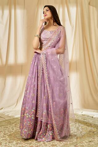 Alaya Advani Sequin Embroidered Lehenga Blouse Set