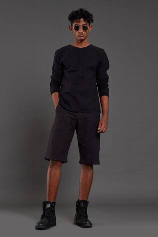 Mati Cotton Knee Length Shorts