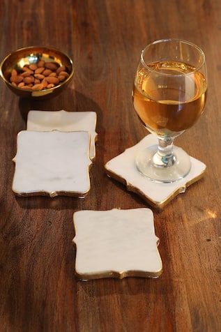 Amoli Concepts Marble Coasters - Set of 4