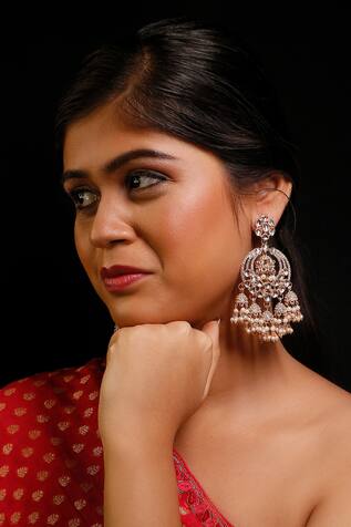 Ishhaara Kundan Jhumki Drop Earrings