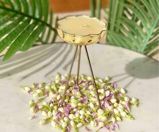 Mason Home Mehrauli Flower Tripod Candle Holder