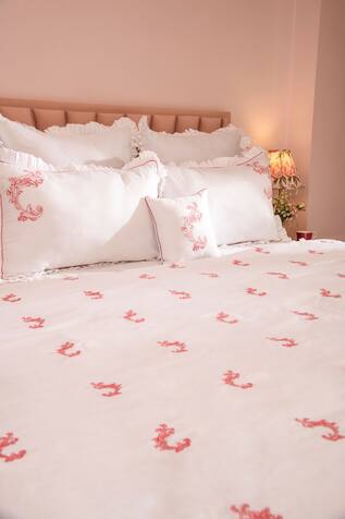 La Paloma Cotton Embroidered Bedsheet Set