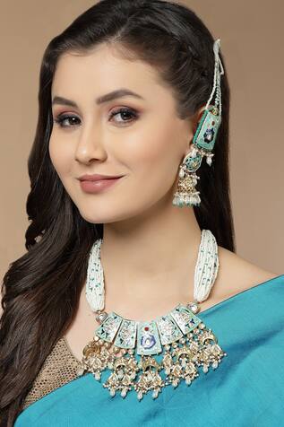 Dugran By Dugristyle Meenakari Work Jhumkis