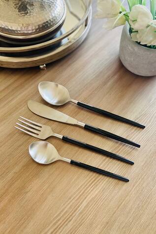 Mommywise Enamelled Stainless Steel Cutlery Set - Set of 4