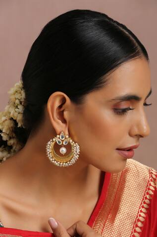 Swabhimann Jewellery Polki Embellished Chandbalis