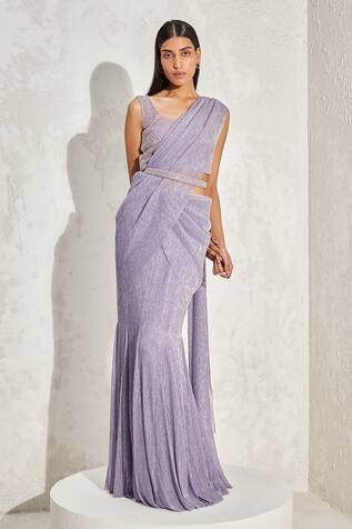 Namrata Joshipura Pearl Gathered Pre-Draped Saree