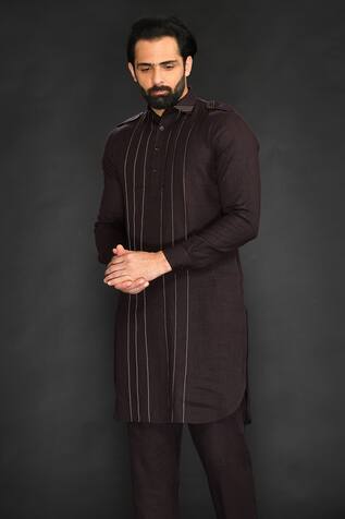 SAMMOHAN CEREMONIAL Embroidered Pathani & Pant Set