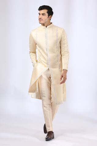 Neha Gursahani Thread Embroidered Sherwani Set
