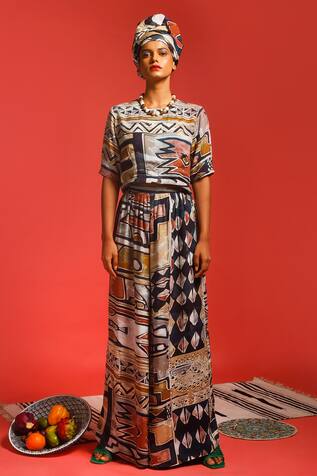 Shristi Chetani Digital Print Top & Pant Set