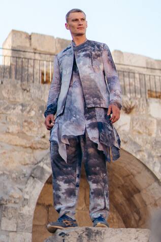 Sahil Kochhar Raw Silk Jungle Print Jacket