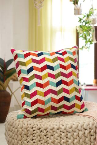 Amoli Concepts Wave Pattern Cushion Cover