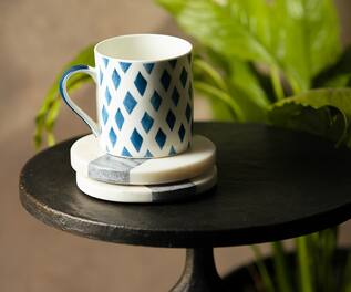 S.G. Home Cross Line Coasters - Set of 4