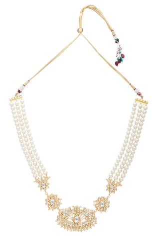 Just Shradha's Flower Cutwork Long Necklace