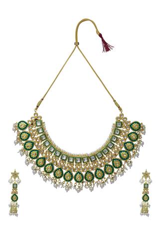 Moh-Maya by Disha Khatri Meenakari Jewellery Set