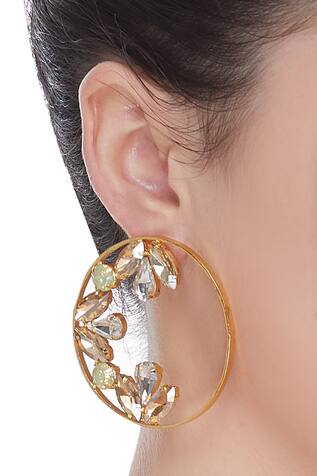 Bblingg Floral Hoop Earrings