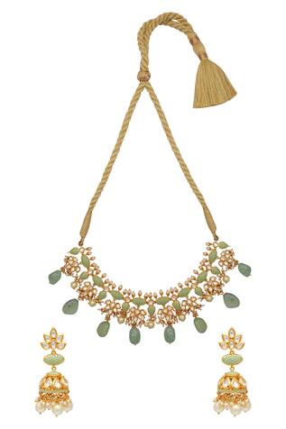 Hema Khasturi Meenakari jewellery set