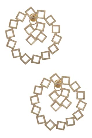 Eurumme Circular geometric detail earrings
